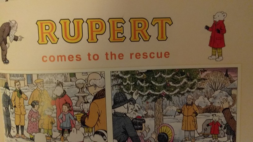 "Rupert comes to the rescue" graphic